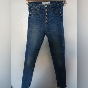 Size 3 garage jeans button front